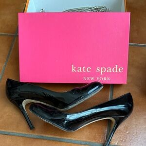 GUC Kate Spade Karolina black patent heels sz 10